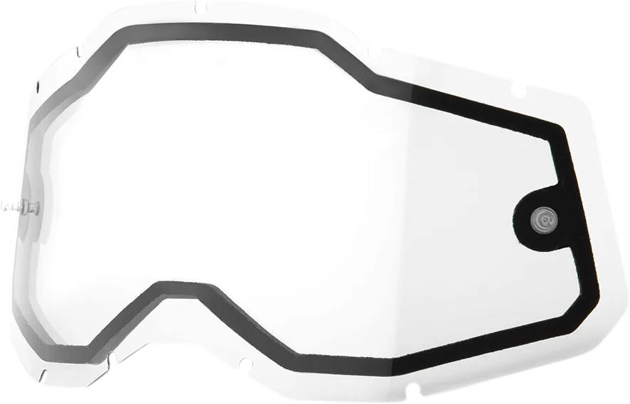 100% Accuri 2/Racecraft 2/Strata 2 Dual Lens - Clear 59080-00001