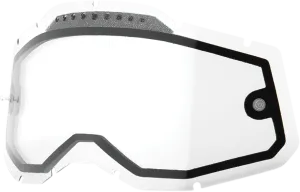 100% Accuri 2/Racecraft 2/Strata 2 Dual Lens - Vented - Clear 59082-00001