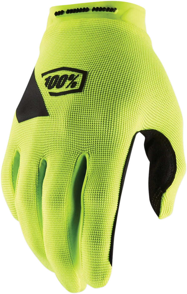 100% Ridecamp Gloves - Fluo Yellow - XL 10011-00013