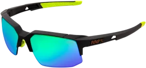 100% Speedcoupe Sunglasses - Gray - Green Mirror 61031-188-45
