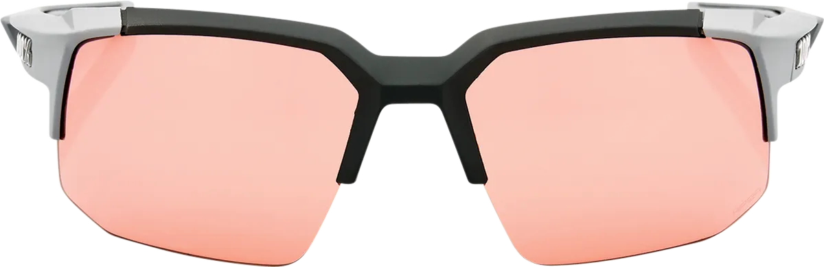 100% Speedcoupe Sunglasses - Stone Gray - Coral Mirror 61031-289-79