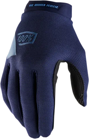 100% Women's Ridecamp Gloves - Navy/Slate - Large 10013-00018