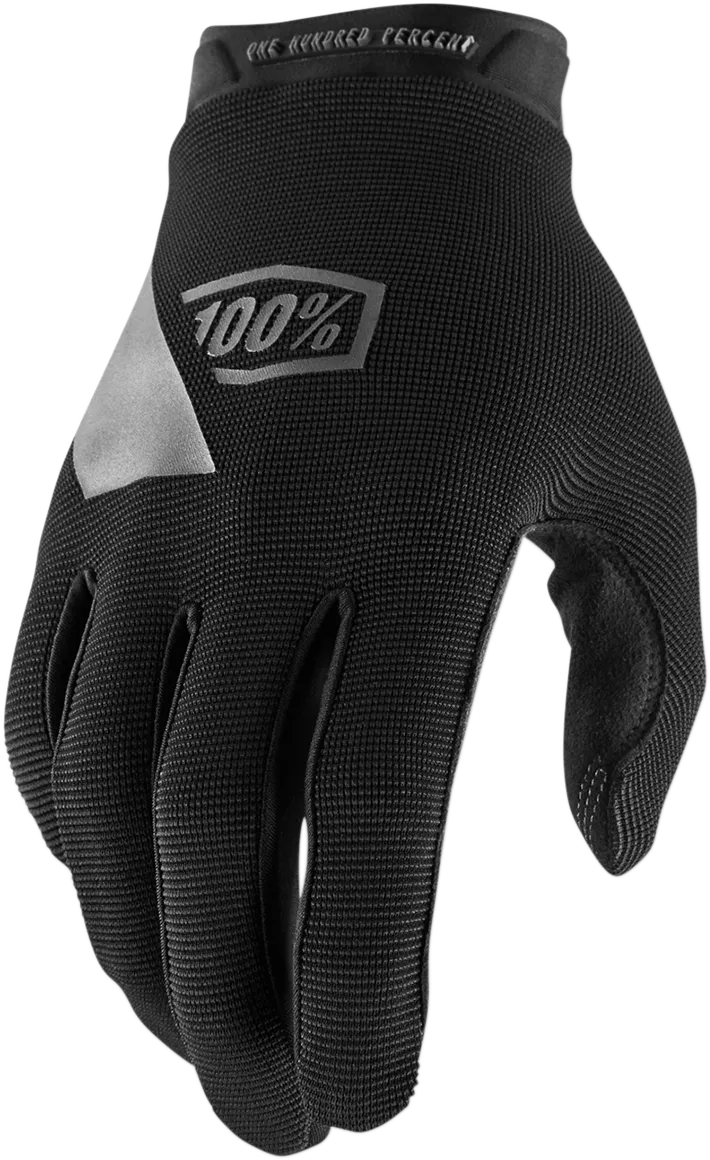 100% Youth Ridecamp Gloves - Black - Large 10012-00002