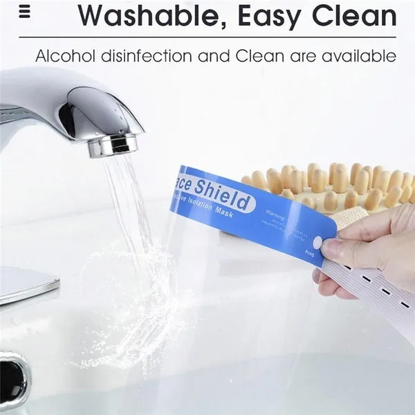 12x Safety Full Face Shield | Clear Glasses | Anti-Fog | Eye Protector | Shop Dental