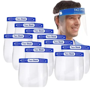 12x Safety Full Face Shield | Clear Glasses | Anti-Fog | Eye Protector | Shop Dental