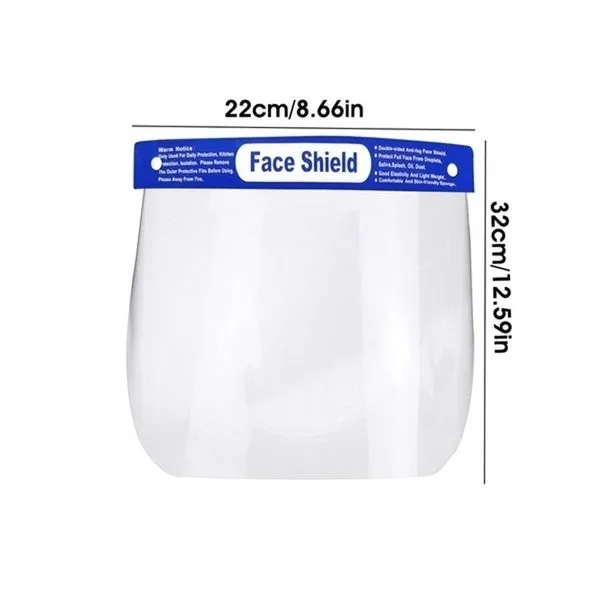 12x Safety Full Face Shield | Clear Glasses | Anti-Fog | Eye Protector | Shop Dental
