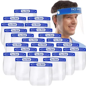 24x Safety Full Face Shield | Clear Glasses | Anti-Fog | Eye Protector | Shop Dental