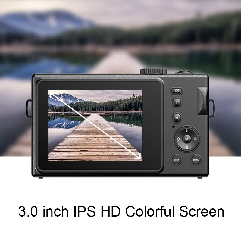 3.0 HD Children's Digital Camera | 48MP | 3" Screen | Black | Compact | Kid-Friendly