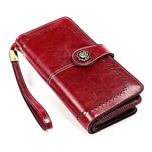 3556 Large Capacity Long Multi-function Anti-magnetic Rfid Wallet Clutch for Women with Card Slots