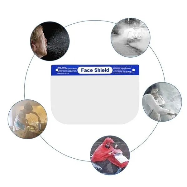 3x Safety Full Face Shield | Clear Glasses | Anti-Fog | Eye Protector | Shop Dental