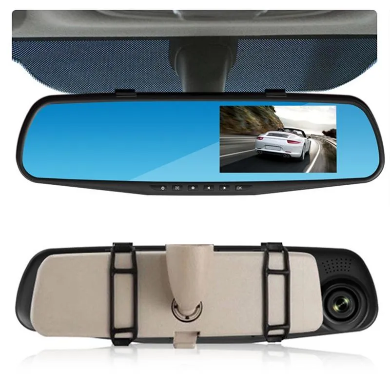 4.3" Dual-Lens HD Night Vision Driving Recorder with Parking Monitoring & Motion Detection | VS6 Car