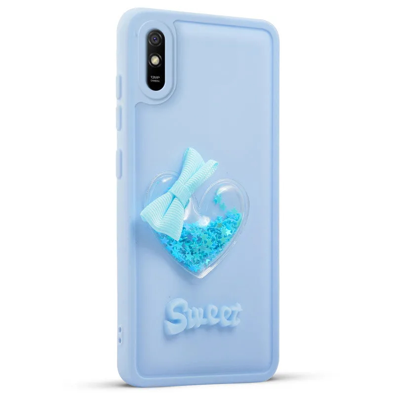 Bow Heart Cute Phone Back Cover for Redmi 9A