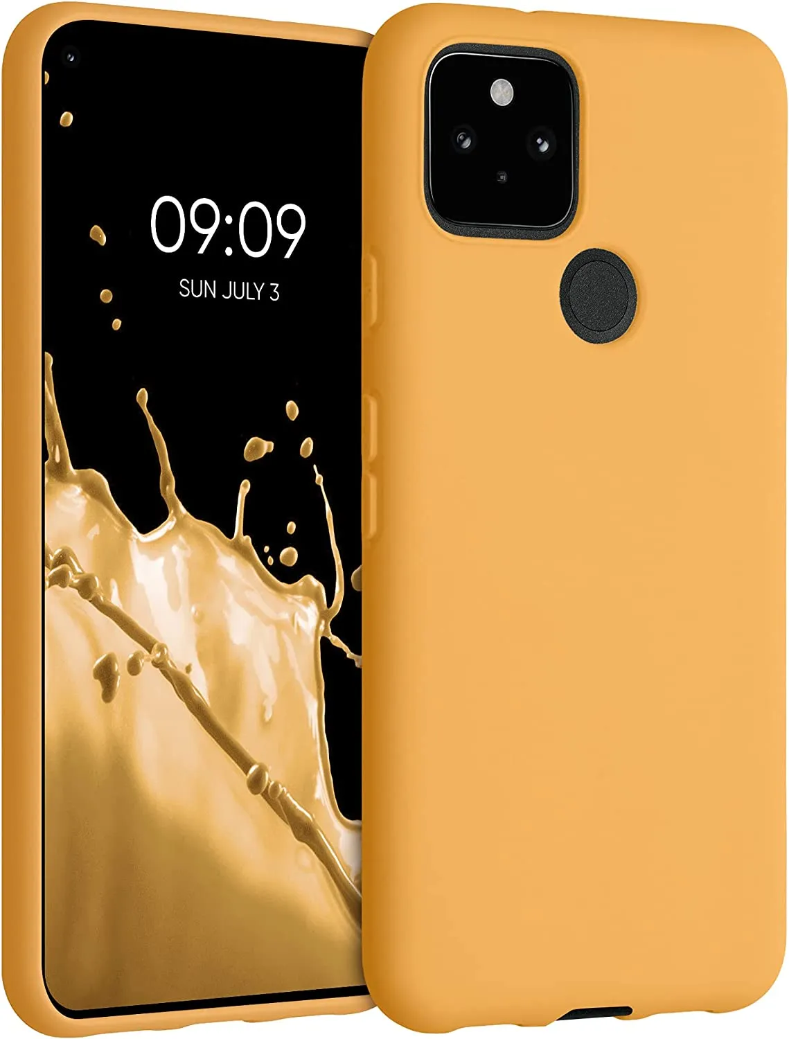 Compatible  Google Pixel 5 - Case Protective Phone Cover - Honey Yellow