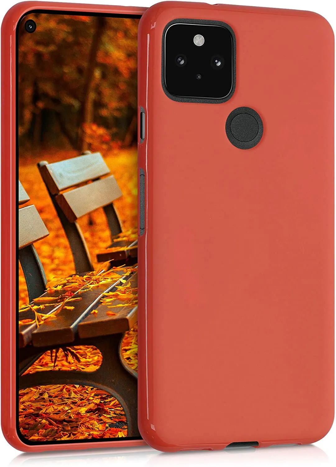 Compatible  Google Pixel 5 - Case Protective Phone Cover - Honey Yellow