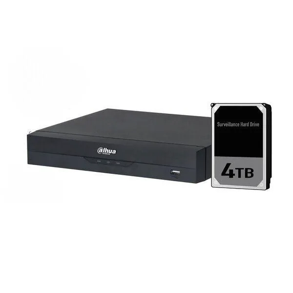Dahua 16ch NVR with 4TB installed, DHI-NVR4216-16P-AI/ANZ-4TB