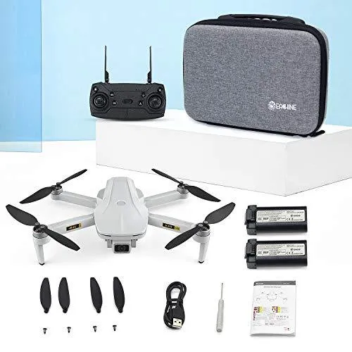 EACHINE EX5 GPS Mini Drone with 4K UHD Camera for Adults 5G GHz Wifi FPV Floadbale Drones Quadcopter with Brushless Motor 1000m Control Range, 60 Mins Flight Time，Auto Return Home, Follow Me