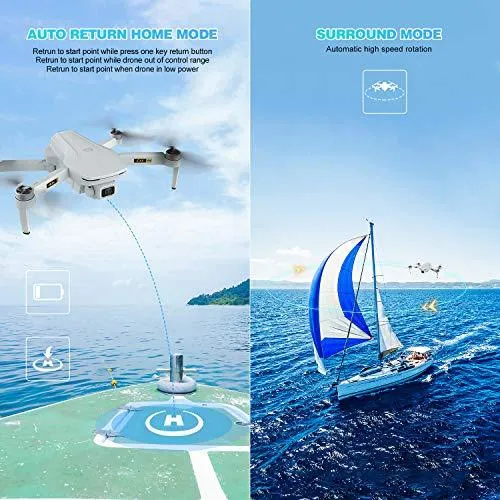 EACHINE EX5 GPS Mini Drone with 4K UHD Camera for Adults 5G GHz Wifi FPV Floadbale Drones Quadcopter with Brushless Motor 1000m Control Range, 60 Mins Flight Time，Auto Return Home, Follow Me