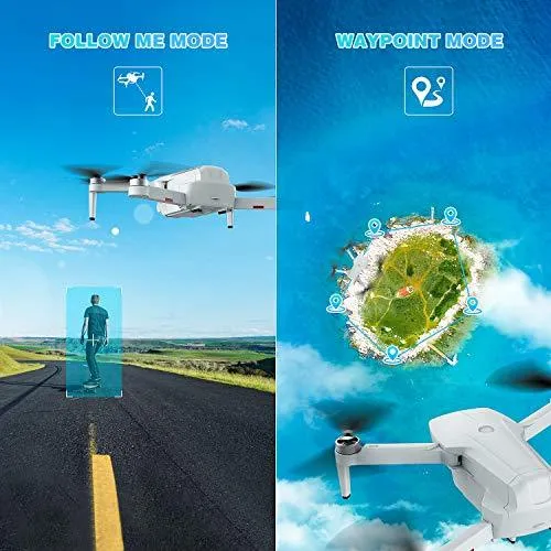 EACHINE EX5 GPS Mini Drone with 4K UHD Camera for Adults 5G GHz Wifi FPV Floadbale Drones Quadcopter with Brushless Motor 1000m Control Range, 60 Mins Flight Time，Auto Return Home, Follow Me