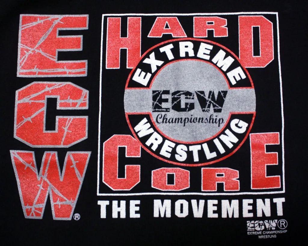 ECW HARDCORE THE MOVEMENT T-SHIRT LG