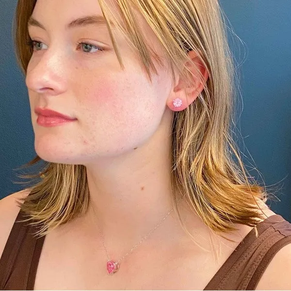 Exceptional Cut Sterling Silver Stud Earrings
