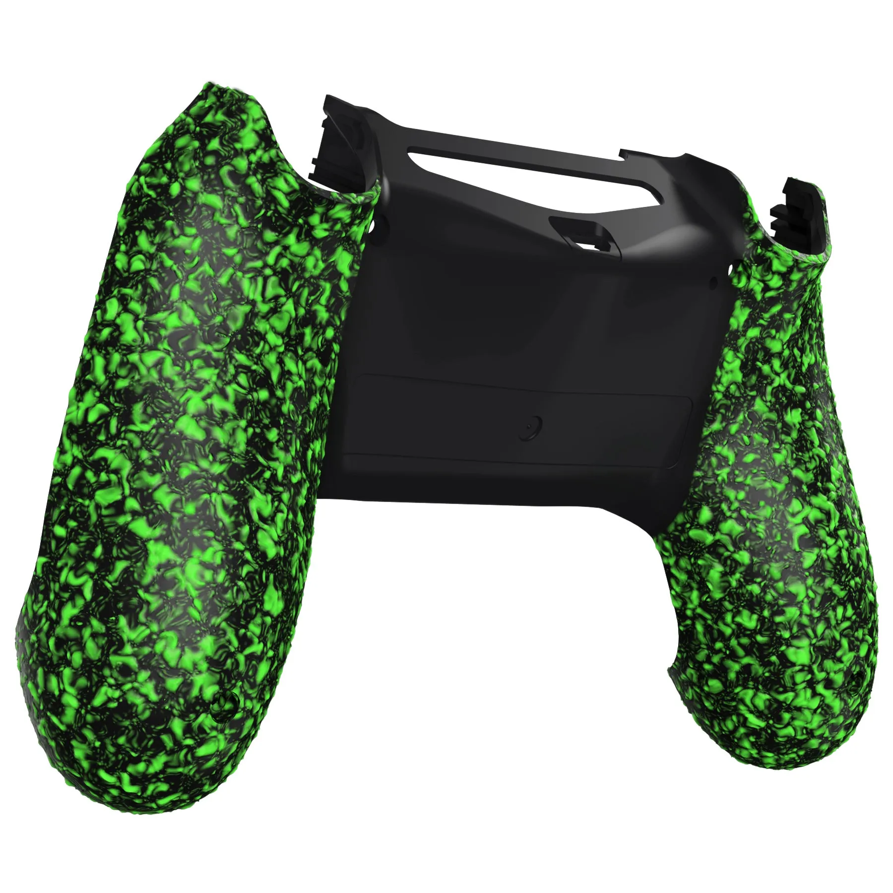 eXtremeRate Textured Green Comfortable Non-slip Back Shell for PS4 Slim Pro Game Controller JDM-040 JDM-050 JDM-055 - SP4BR05