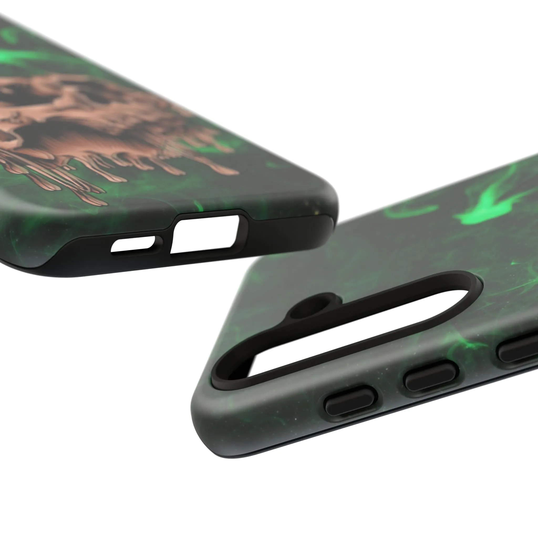 Glitch Skull Tough Phone Cases