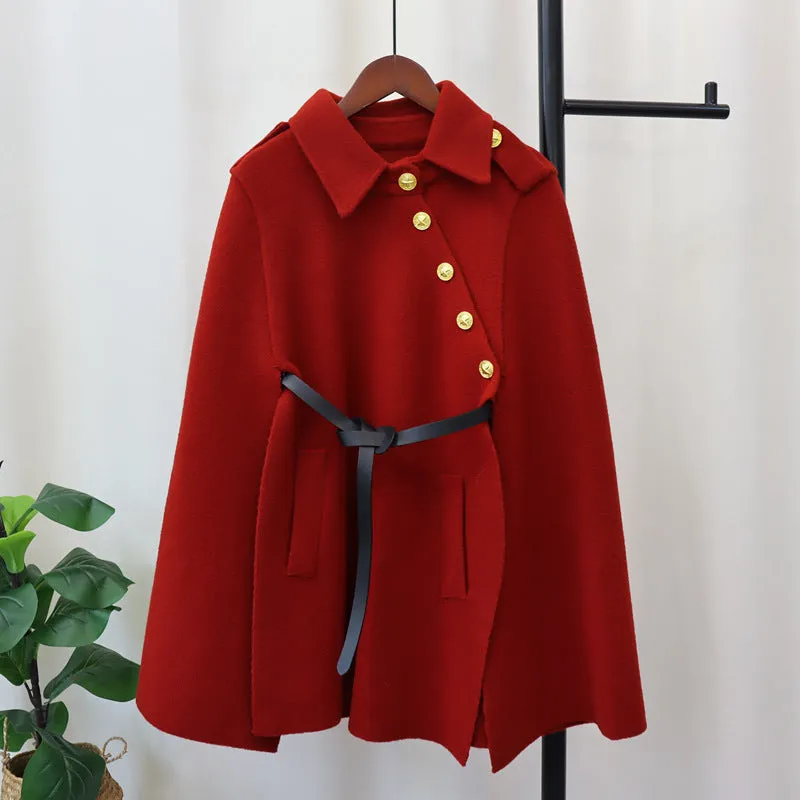 Leslie Buttoned Woolen Cover Up