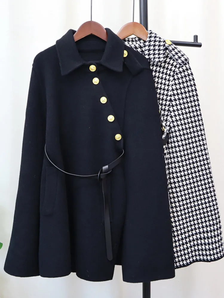 Leslie Buttoned Woolen Cover Up