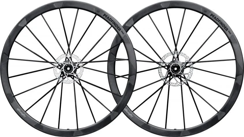 Lightweight PFADFINDER EVO Schwarz Edition Gravel Disc Wheelset (Shimano/SRAM)