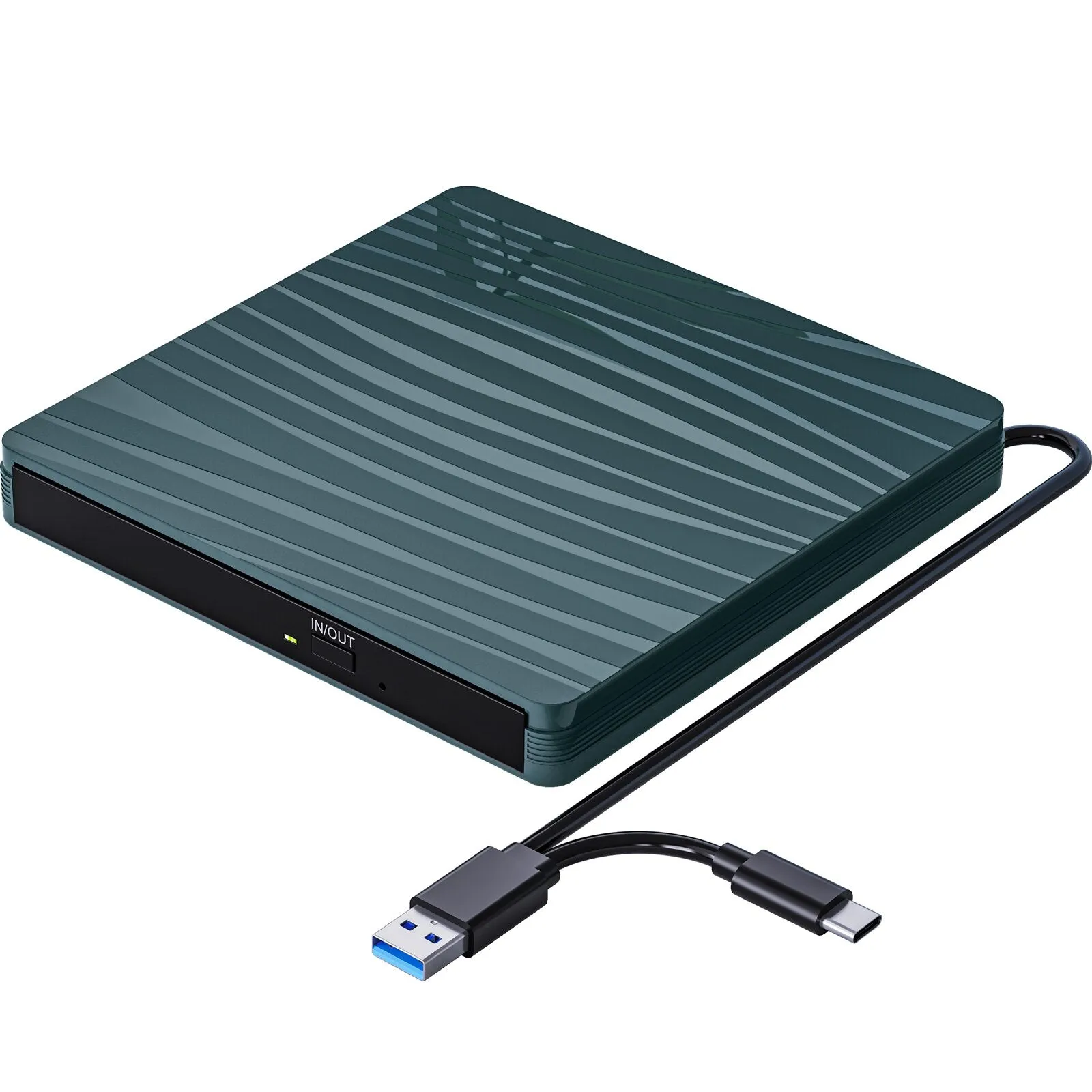 Portable External DVD Drive USB 3.0 Type-C DVD Player For Laptop CD DVD  /-RW Disk Drive CD ROM Burner Windows Linux OS MacBook