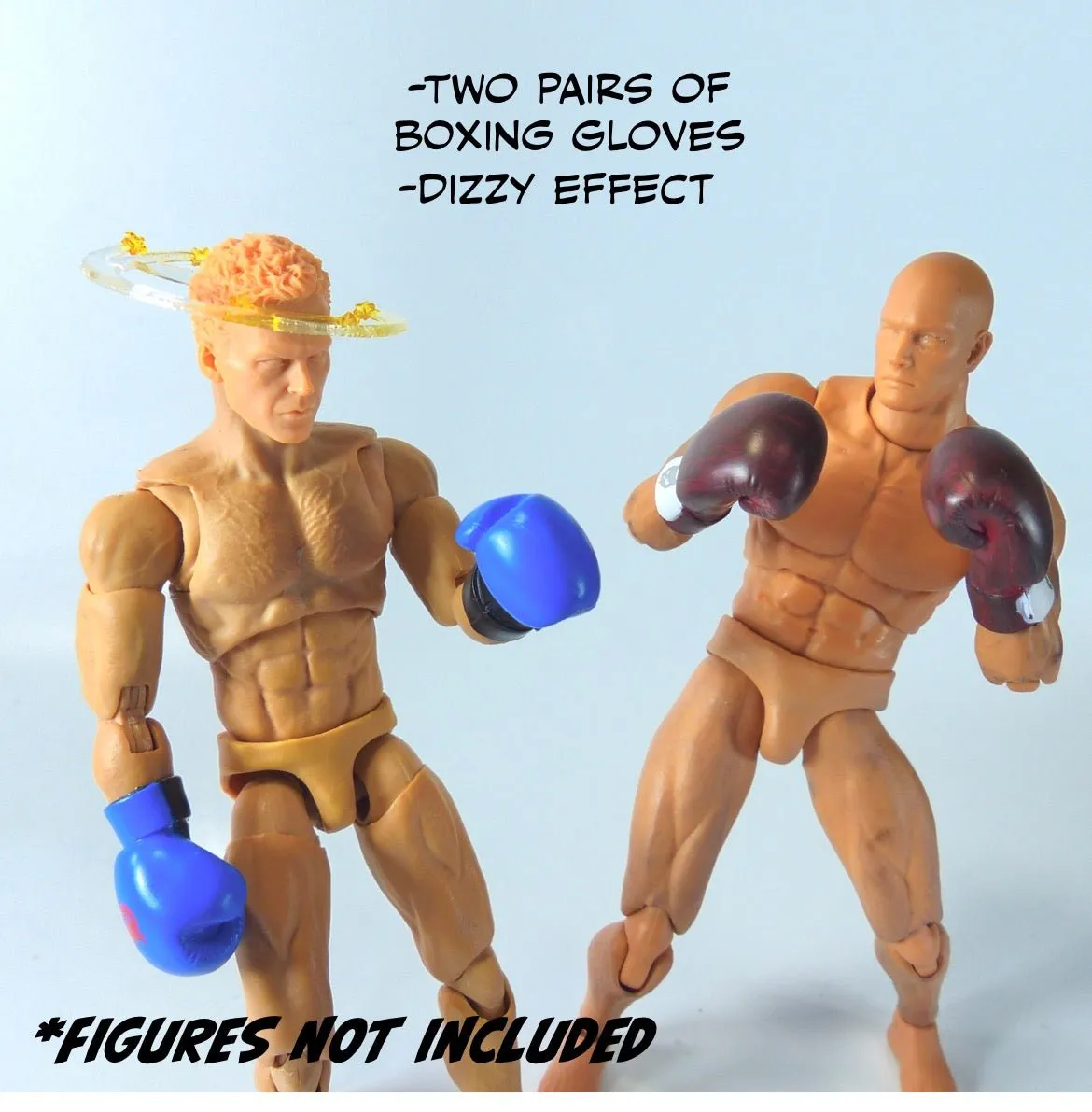Super Action Stuff Action Figure Accessory Set (Set B Cats with Knives Arcade)